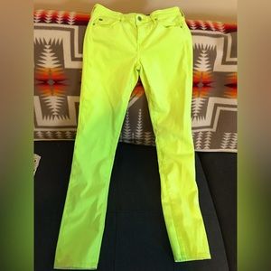 Adriano Goldschmied the stilt lime green skinny jeans